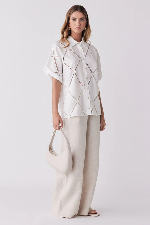 Esmaee - Thousand Miles Shirt - White