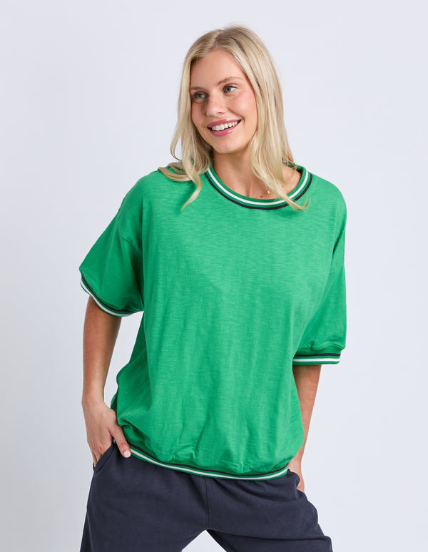 Elm - Faye Short Sleeve Sweat - Green