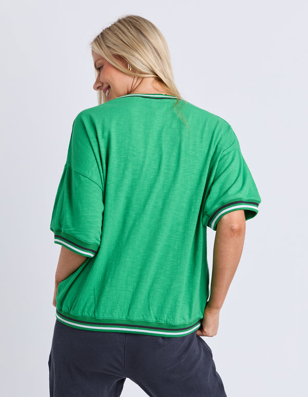 Elm - Faye Short Sleeve Sweat - Green