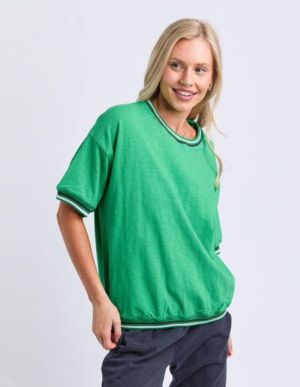 Elm - Faye Short Sleeve Sweat - Green