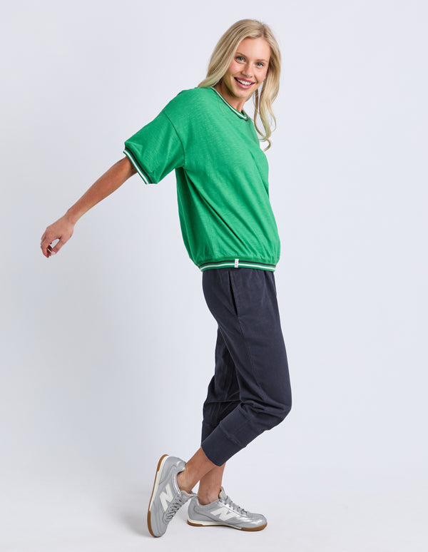 Elm - Faye Short Sleeve Sweat - Green