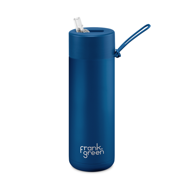frank green - 20oz Reusable Bottle (straw) - Deep Ocean