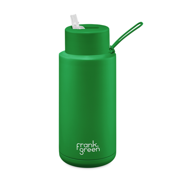 frank green - 34oz Reusable Bottle (straw) - Evergreen