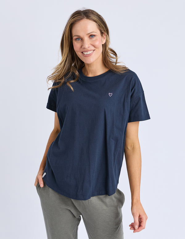 Elm - Halli Short Sleeve Tee - Navy