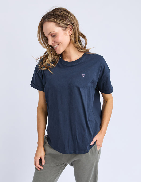 Elm - Halli Short Sleeve Tee - Navy