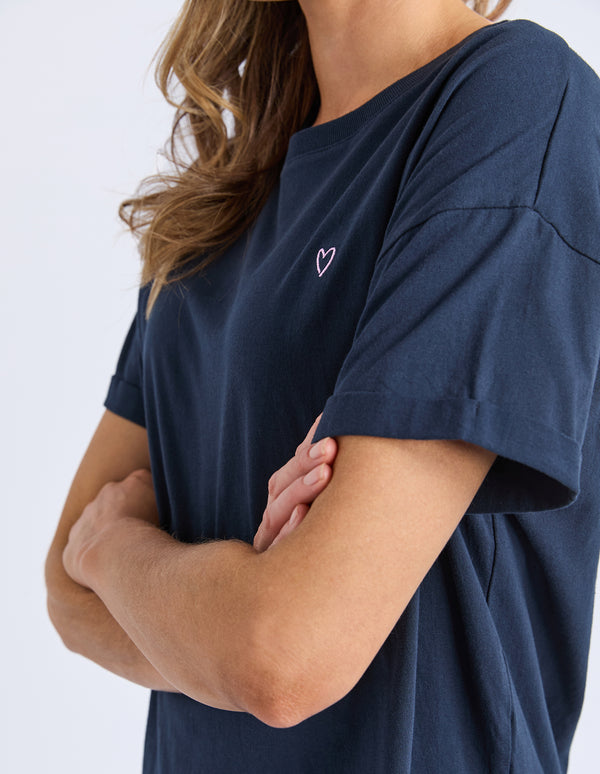 Elm - Halli Short Sleeve Tee - Navy