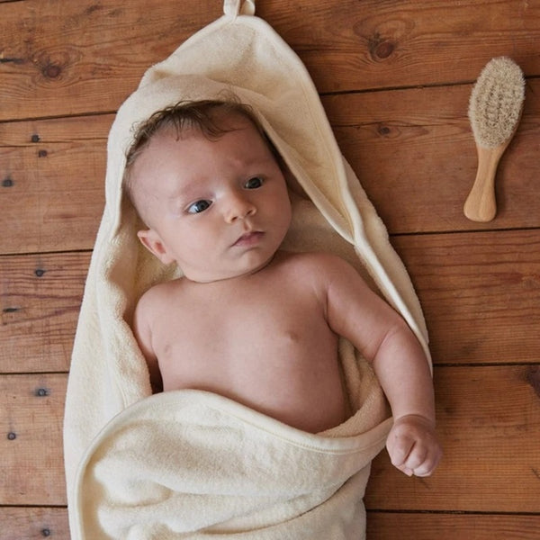 Nature Baby - Cotton Hooded Bath Towel - Natural