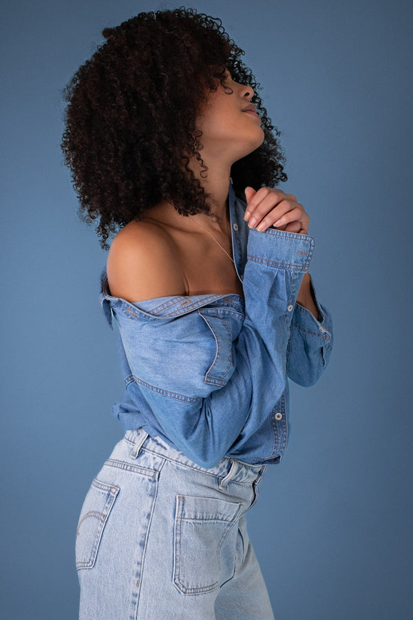 HUT - Boyfriend Shirt - Denim