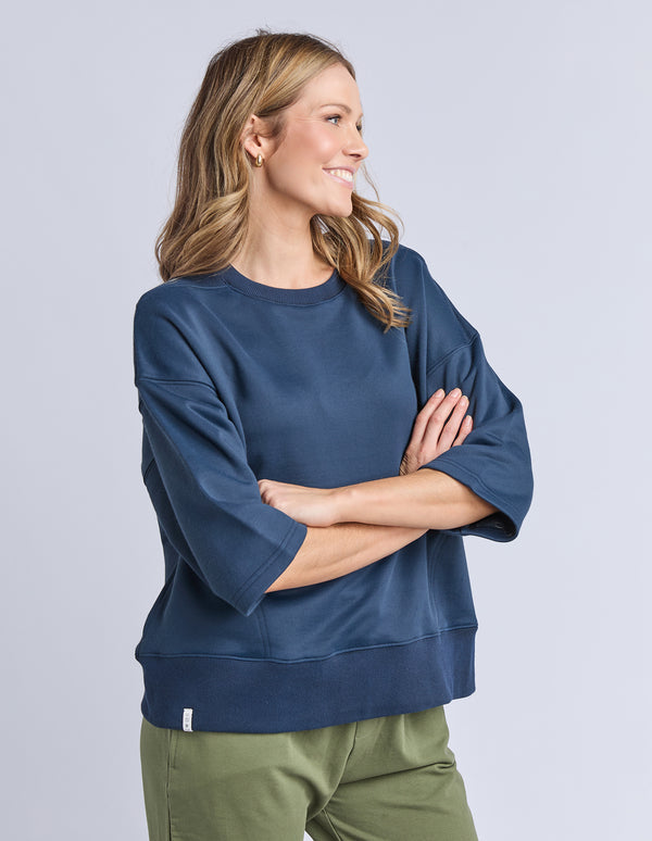 Elm - Ines Sweat Tee - Navy