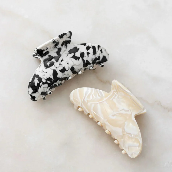 Lekkie - Miri Hair Claw - Black & White