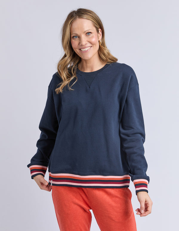 Elm - Lili Fleece Crew - Navy