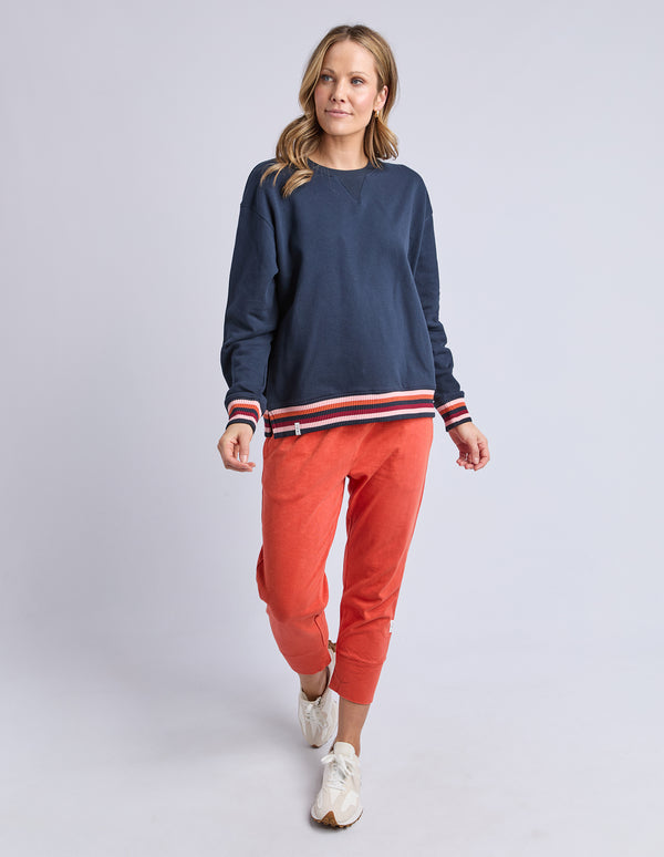 Elm - Lili Fleece Crew - Navy