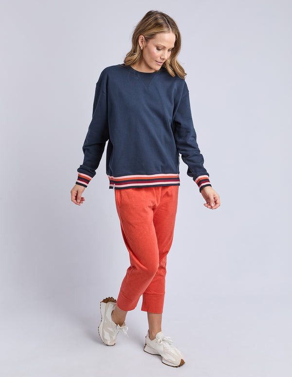 Elm - Lili Fleece Crew - Navy