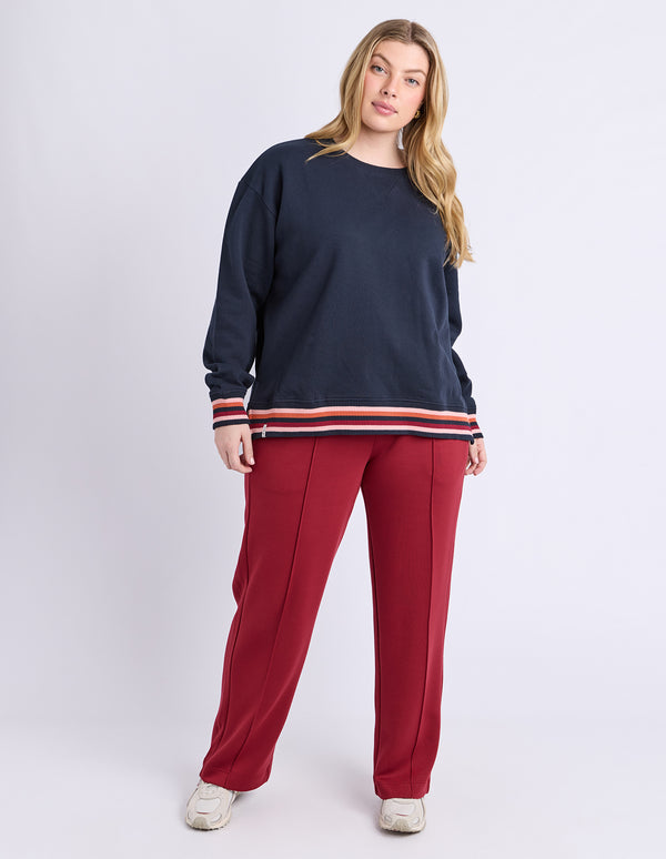 Elm - Lili Fleece Crew - Navy