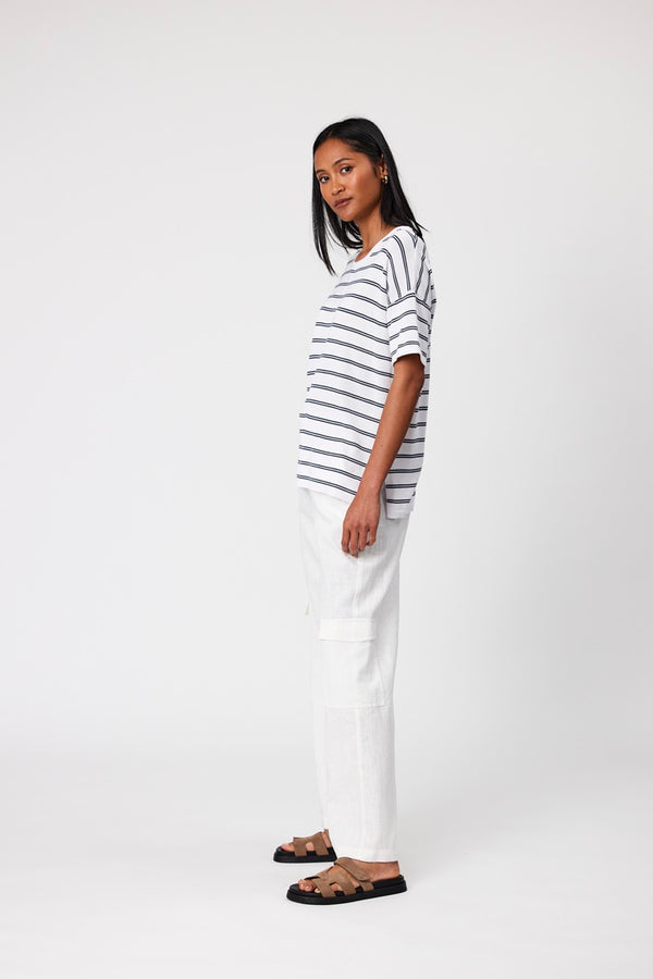 Marlow - Leisure Knit Tee - Stripe