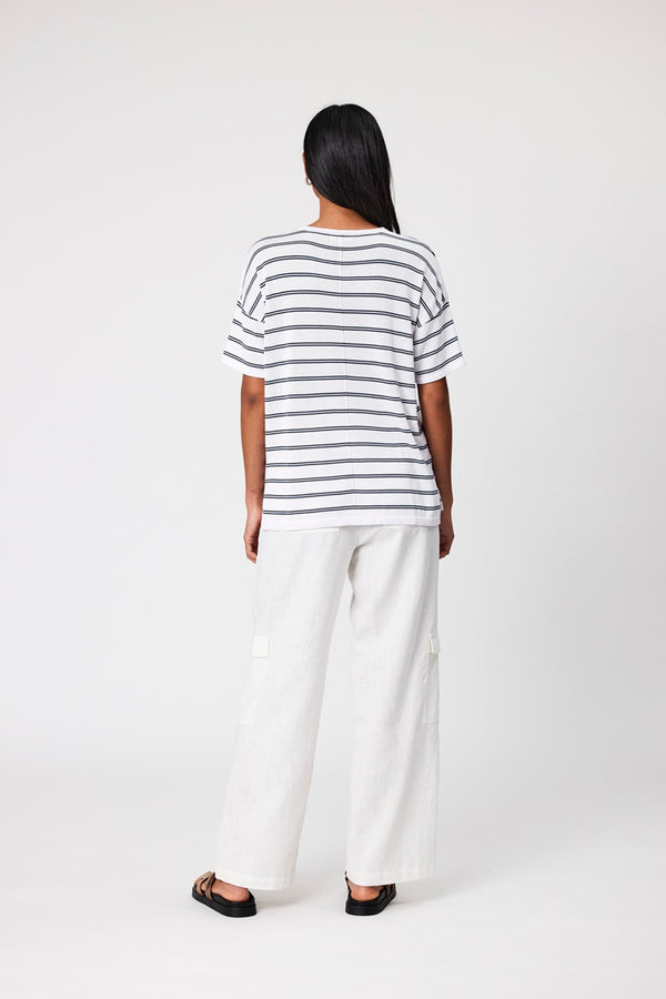 Marlow - Leisure Knit Tee - Stripe