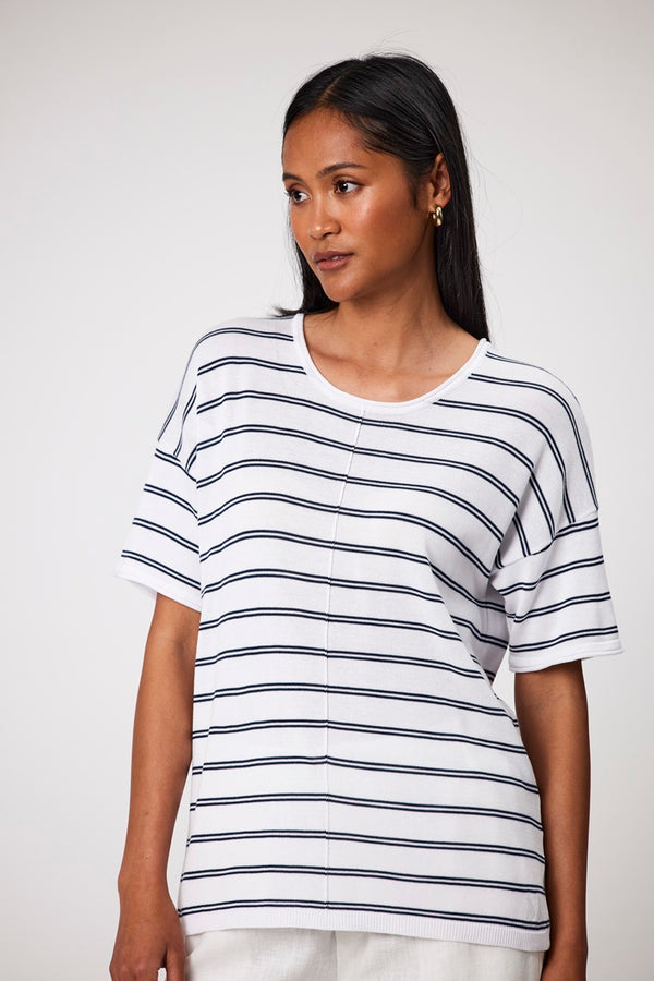 Marlow - Leisure Knit Tee - Stripe