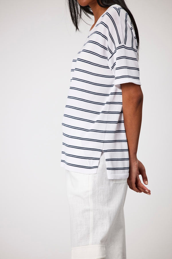 Marlow - Leisure Knit Tee - Stripe