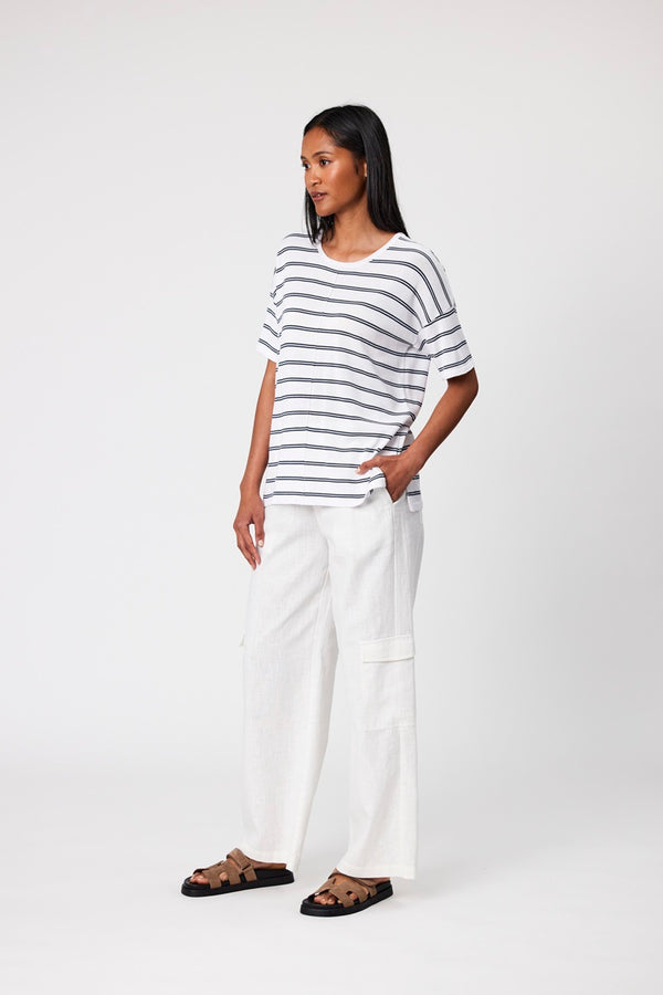 Marlow - Leisure Knit Tee - Stripe