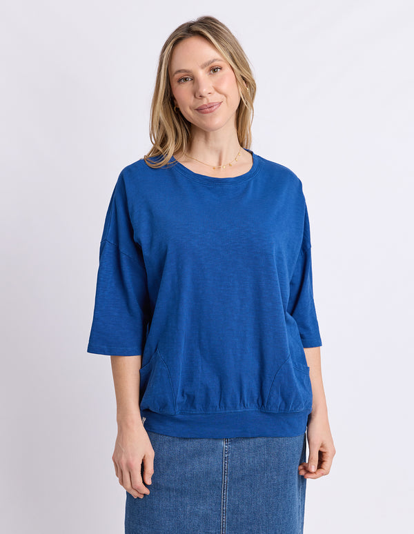 Elm - Fundamental Mazie Sweat - China Blue