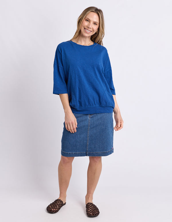 Elm - Fundamental Mazie Sweat - China Blue