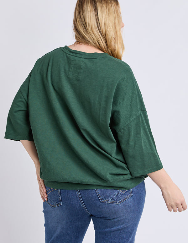 Elm - Fundamental Mazie Sweat - Winter Green