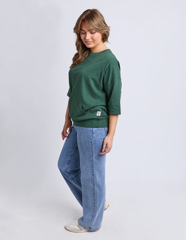 Elm - Fundamental Mazie Sweat - Winter Green