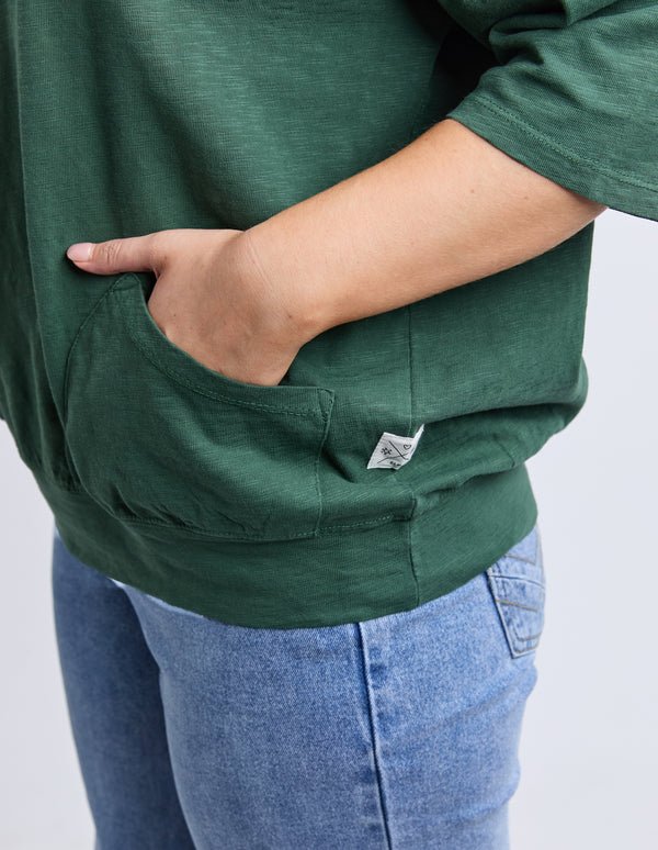 Elm - Fundamental Mazie Sweat - Winter Green