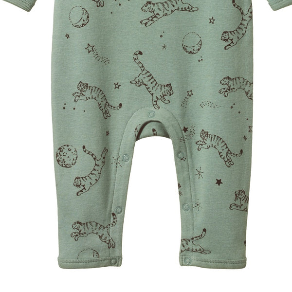 Nature Baby - Henley PJ SUIT - Dream Tigers Lagoon Print
