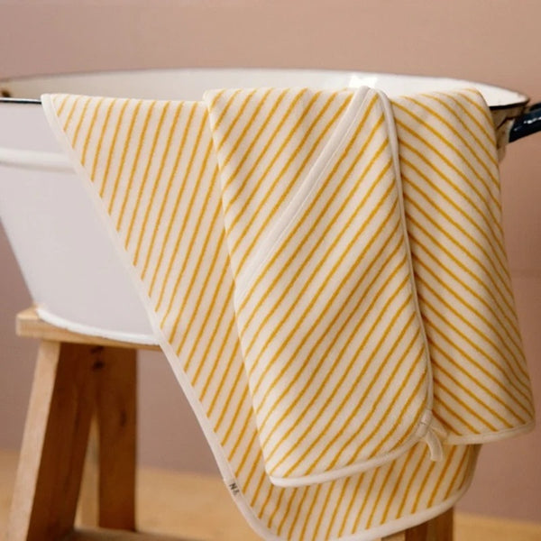 Nature Baby - Cotton Hooded Bath Towel - Sunshine Sailor Stripe