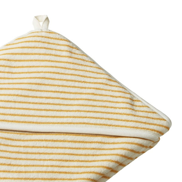 Nature Baby - Cotton Hooded Bath Towel - Sunshine Sailor Stripe