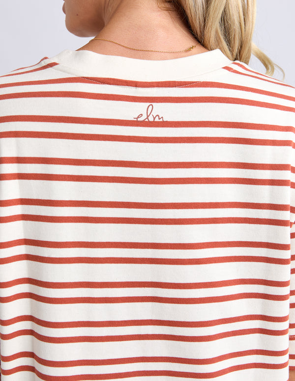 Elm - Rouge Tee Dress - Tan Stripe