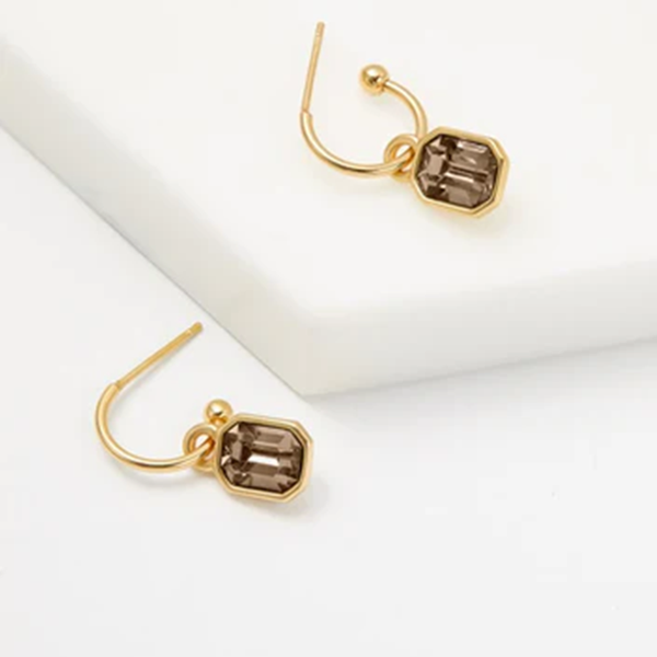 Zafino - Leighton Earring - Gold/Chocolate