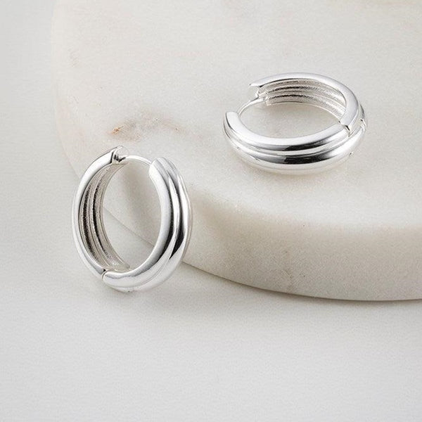 Zafino - Paris Hoop Earring - Silver