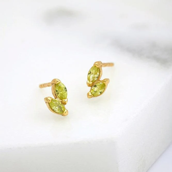 Zafino - Harper Stud Earring - Green