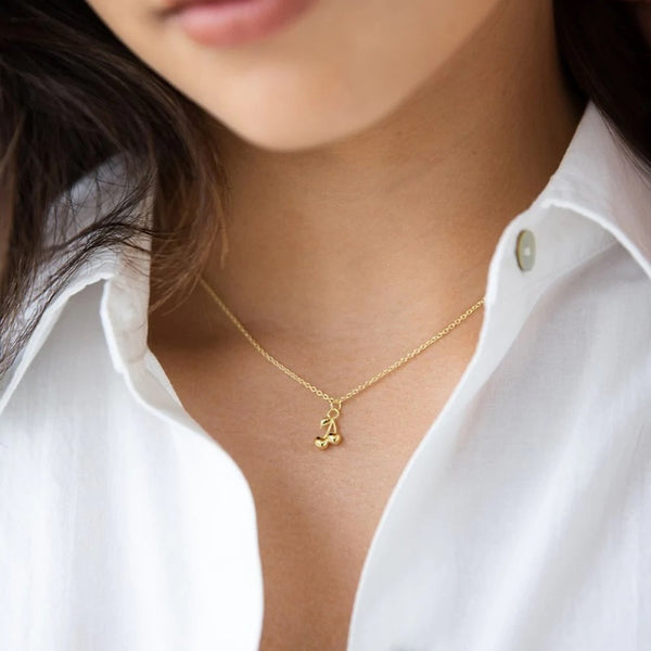 Sophie - Cherry Bomb Necklace - Gold