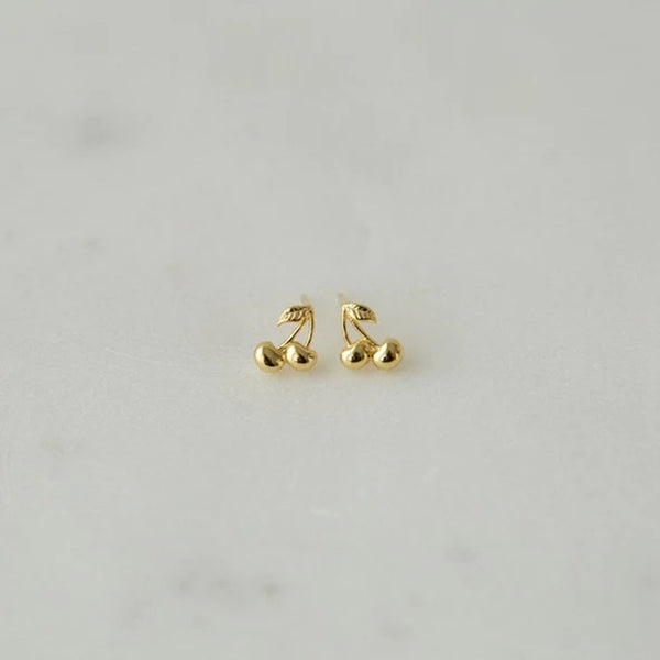 Sophie - Cherry Bomb Studs - Gold