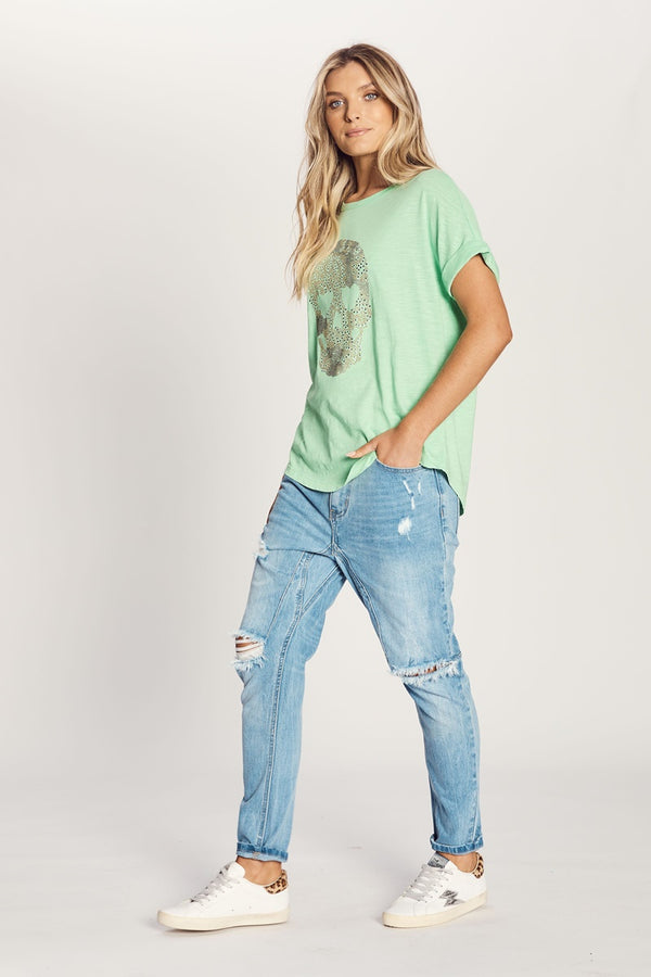 The Others - The Relaxed Tee - Lime Skull