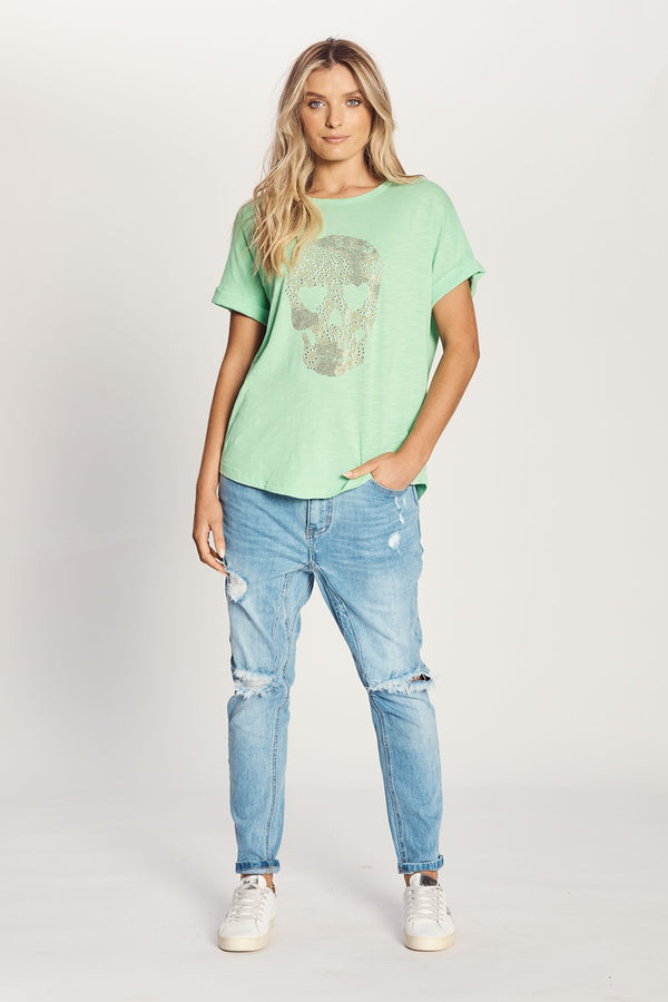 The Others - The Relaxed Tee - Lime Skull