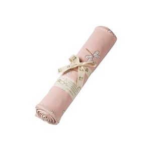 Nature Baby - Cotton Wrap - Dragonfly Lily Print | milk + ginger