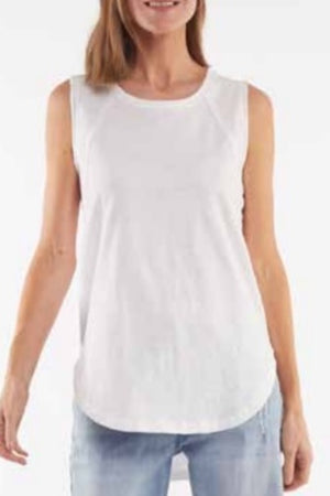 Foxwood - Mackenzie Tank - White | milk + ginger