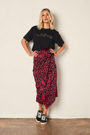 The Others - Vintage Tee - Black with Love Diamantes | milk + ginger