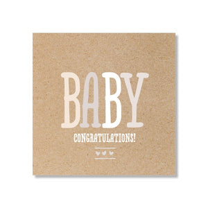 Just Smitten Mini Gift Card - Kraft Baby Congratulations | milk + ginger