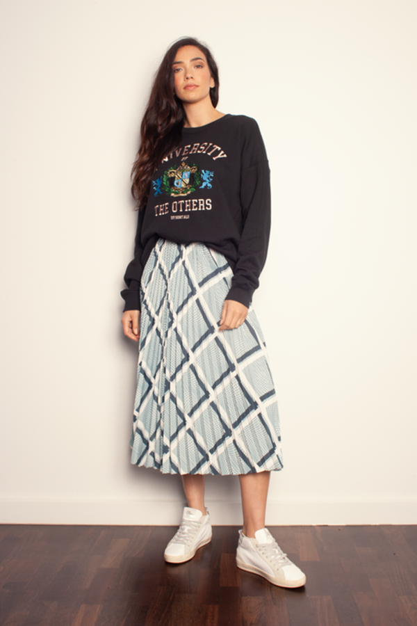 The Others - The Sunray Skirt - Moss Check