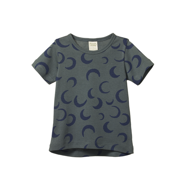Nature Baby - River Tee - Crescent Moon Valley Blue Print