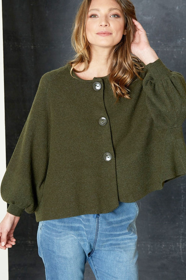 Eb & Ive - Solo Cardigan - Olive