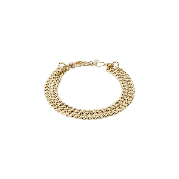 Pilgrim - Blossom Recycled Curb Chain Bracelet - Gold Plated