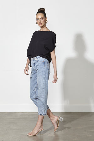 Fate + Becker - Wild is the Wind Top - Black | milk + ginger