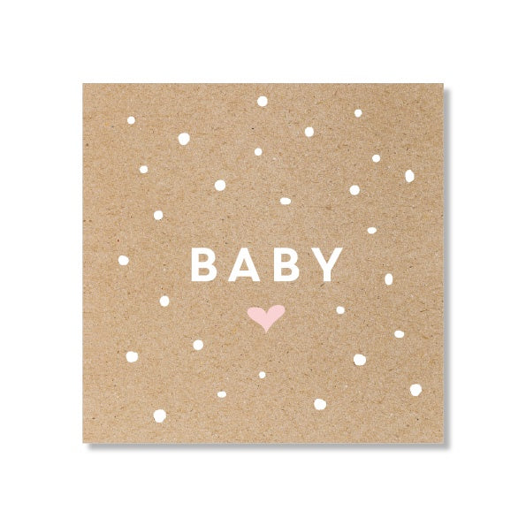 Just Smitten Mini Gift Card - Baby Confetti Pink