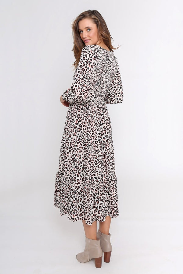 Leoni - Phoenix Dress - White Leopard